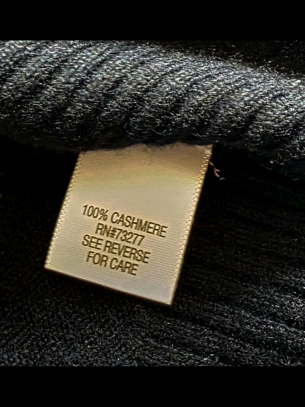 Apt. 9 100% Cashmere Black Button Front Cardigan Sweater - Picture 7 of 9